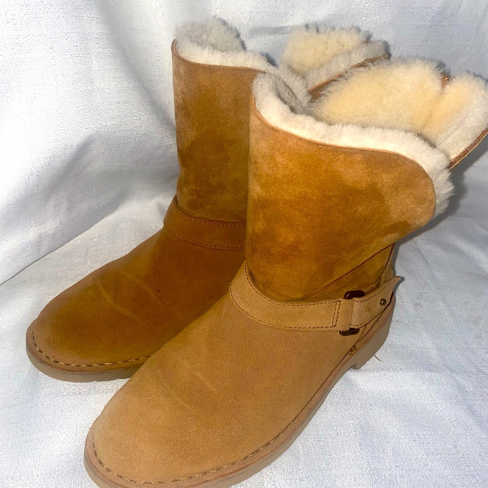 UGG Syden sheepskin moto biker boots